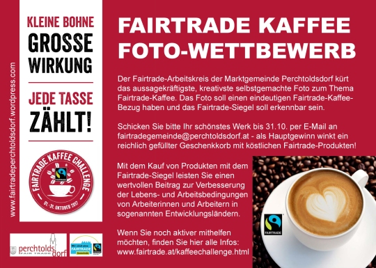 Kaffee Challenge 2017 Postkarte Vorderseite